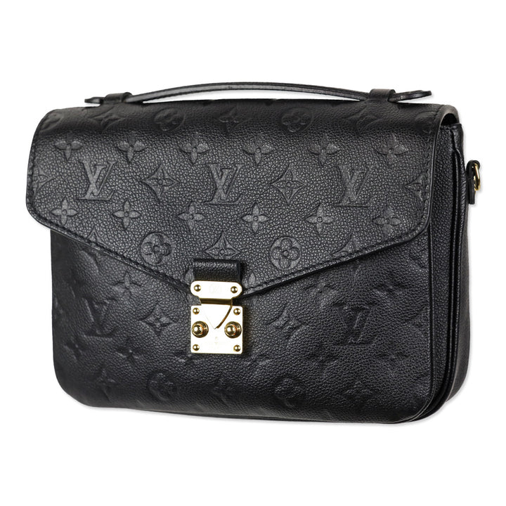 Louis Vuitton Black Monogram Empreinte Leather Pochette Métis Handbag