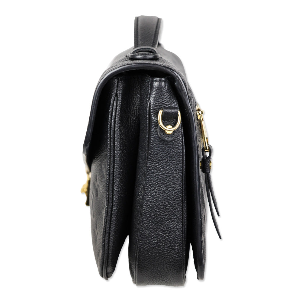 Louis Vuitton Black Monogram Empreinte Leather Pochette Métis Handbag