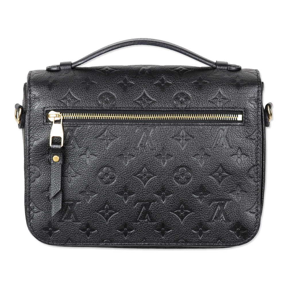 Louis Vuitton Black Monogram Empreinte Leather Pochette Métis Handbag