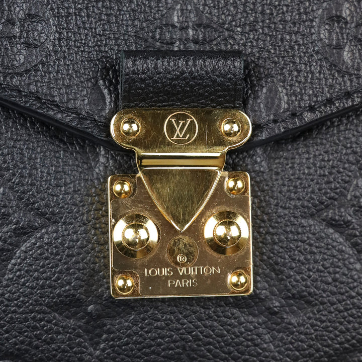Louis Vuitton Black Monogram Empreinte Leather Pochette Métis Handbag