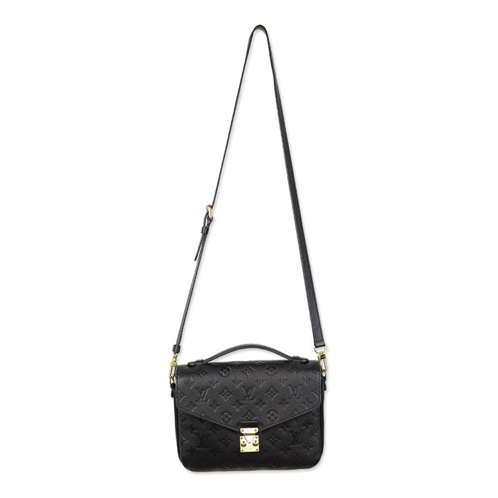 Louis Vuitton Black Monogram Empreinte Leather Pochette Métis Handbag