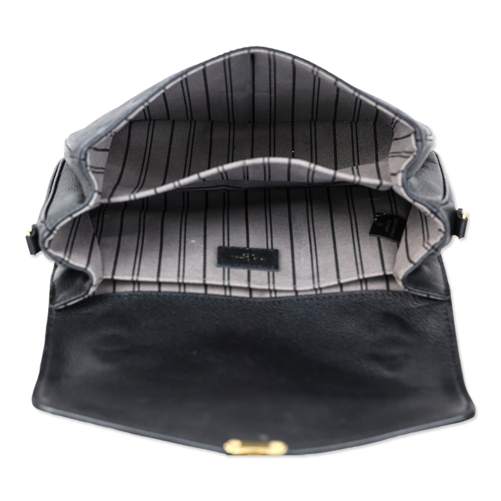 Louis Vuitton Black Monogram Empreinte Leather Pochette Métis Handbag
