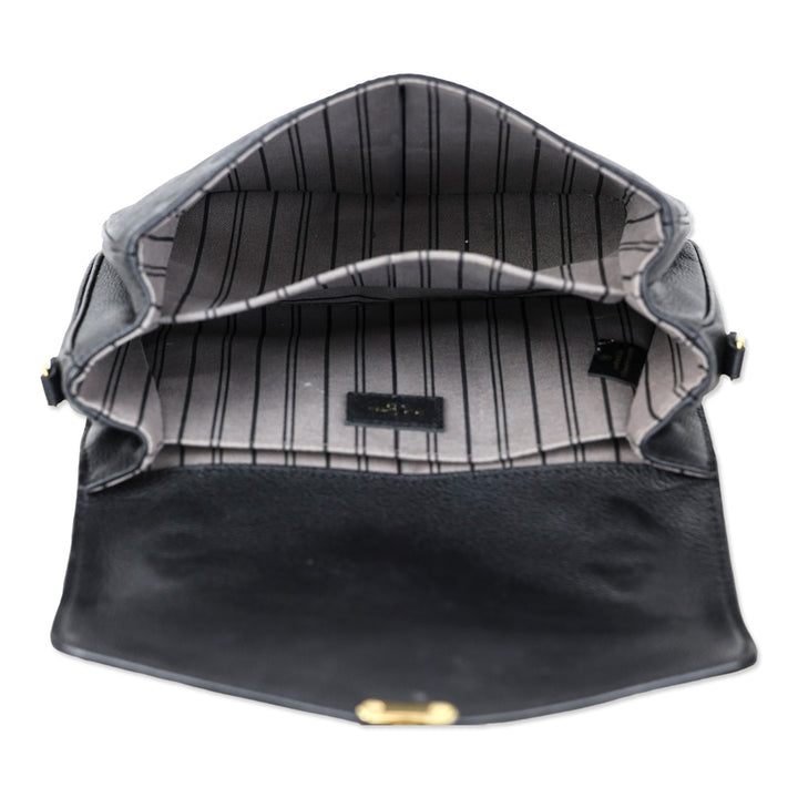 Louis Vuitton Black Monogram Empreinte Leather Pochette Métis Handbag
