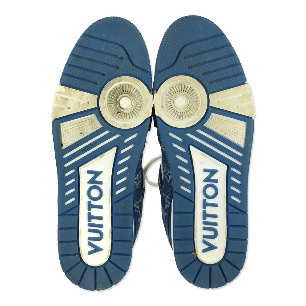 Louis Vuitton Blue LV Trainer Sneaker