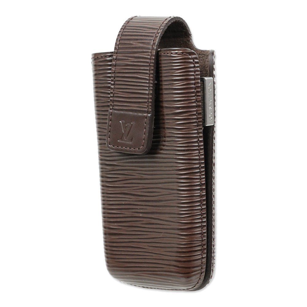 Louis Vuitton Brown Epi Leather Etui Telephone International PM