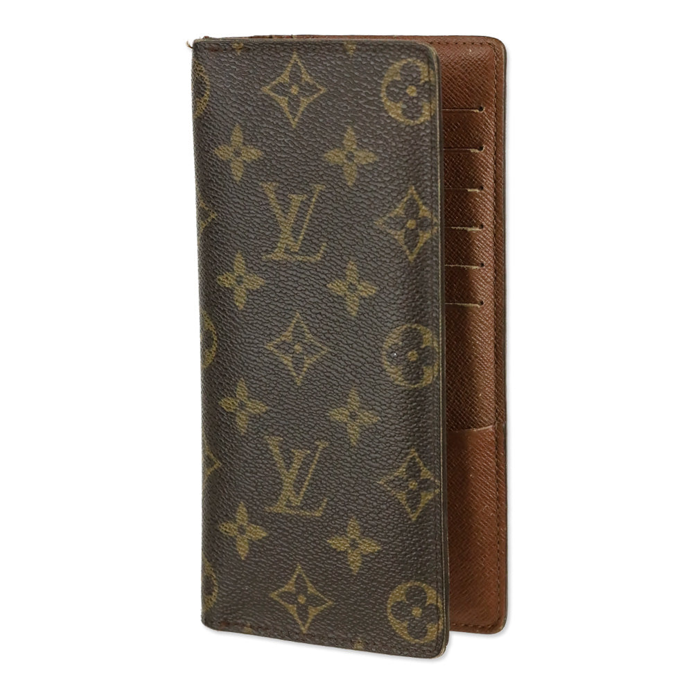 Louis Vuitton Brown Monogram Canvas Brazza Wallet