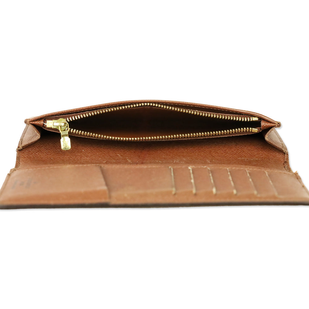 Louis Vuitton Brown Monogram Canvas Brazza Wallet