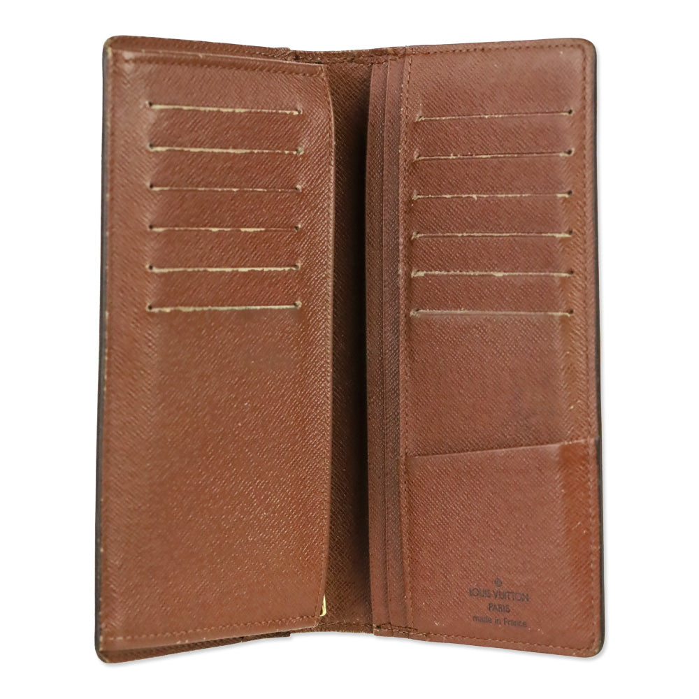Louis Vuitton Brown Monogram Canvas Brazza Wallet