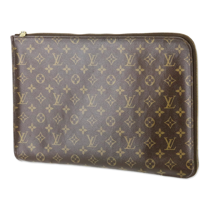 Louis Vuitton Brown Monogram Porte-Document Holder GM