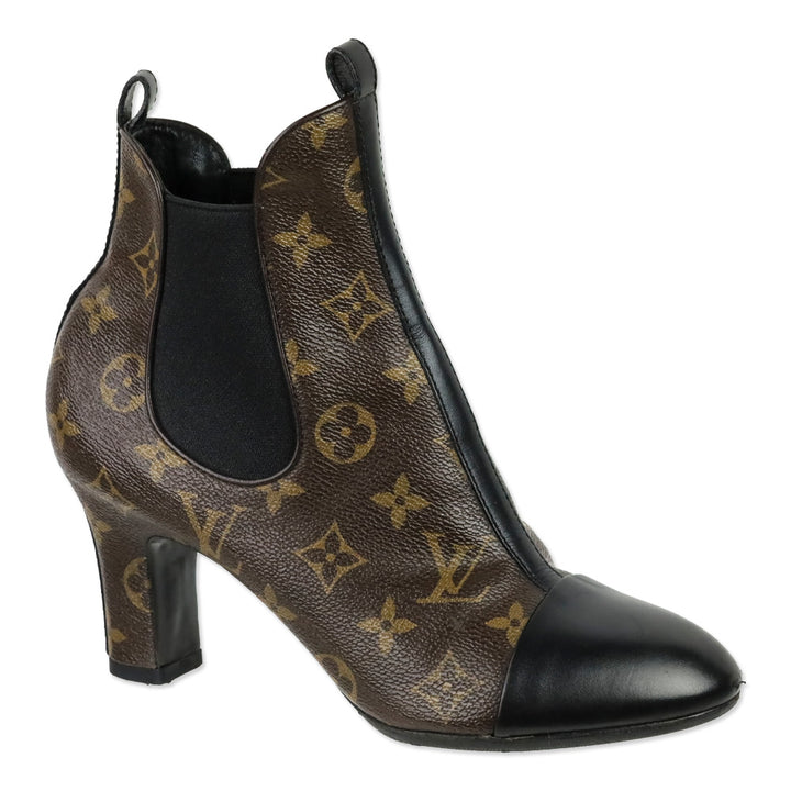 Louis Vuitton Brown Monogram Revival Booties