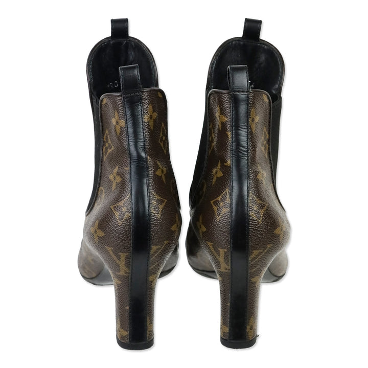 Louis Vuitton Brown Monogram Revival Booties