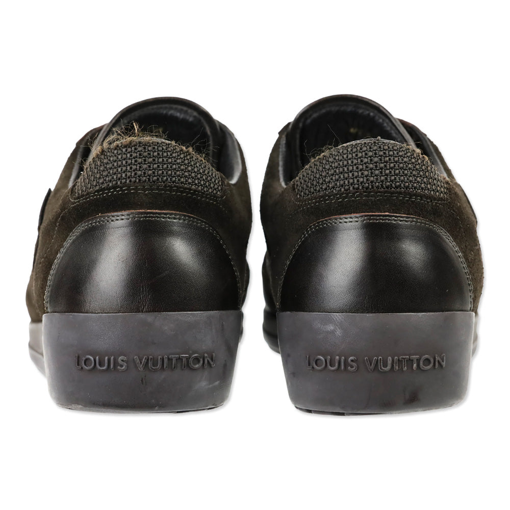 Louis Vuitton Brown Suede Low-Top Sneakers