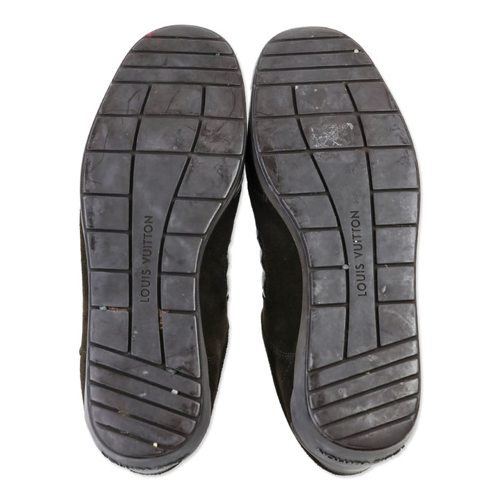 Louis Vuitton Brown Suede Low-Top Sneakers