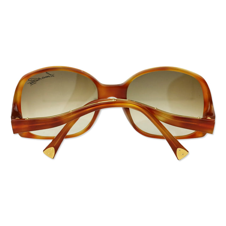 Louis Vuitton Brown Tortoiseshell Acetate Gina Sunglasses