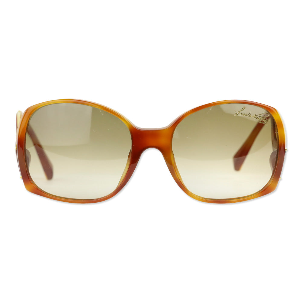 Louis Vuitton Brown Tortoiseshell Acetate Gina Sunglasses
