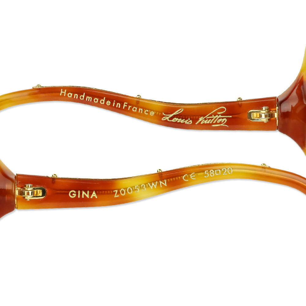 Louis Vuitton Brown Tortoiseshell Acetate Gina Sunglasses