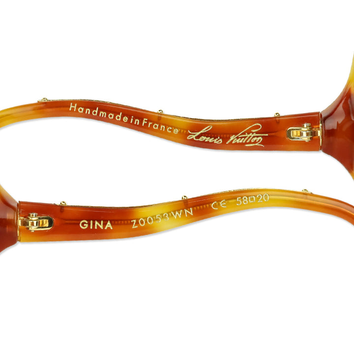 Louis Vuitton Brown Tortoiseshell Acetate Gina Sunglasses