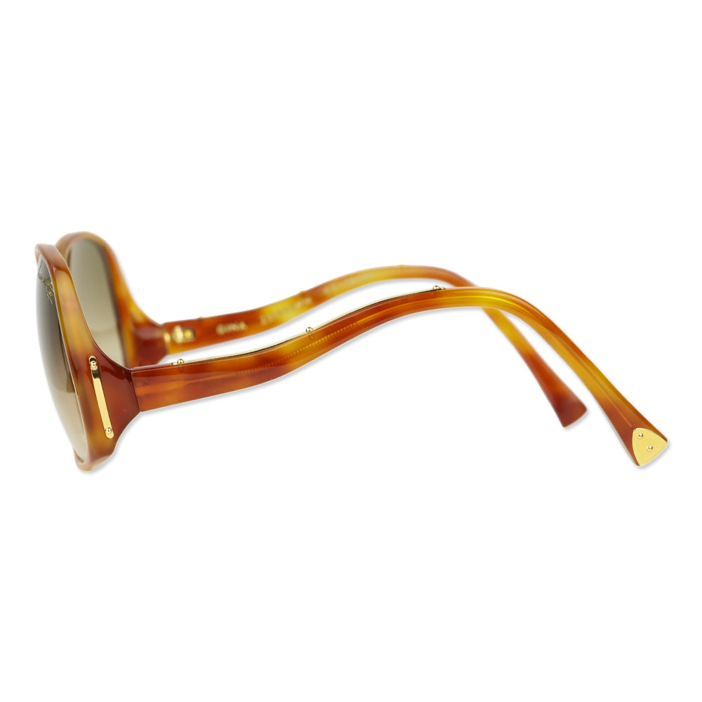 Louis Vuitton Brown Tortoiseshell Acetate Gina Sunglasses