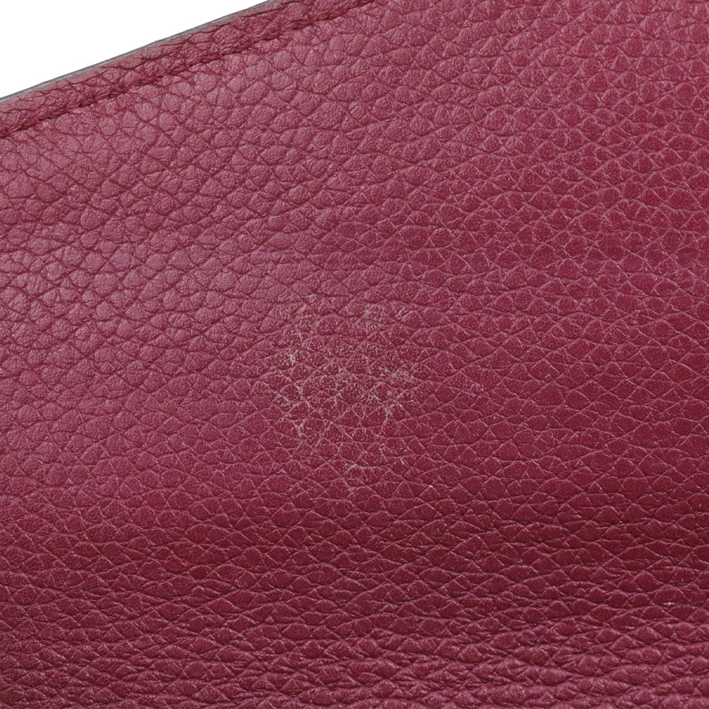 Louis Vuitton Burgundy Brown LV Monogram Coated Canvas Pallas Wallet