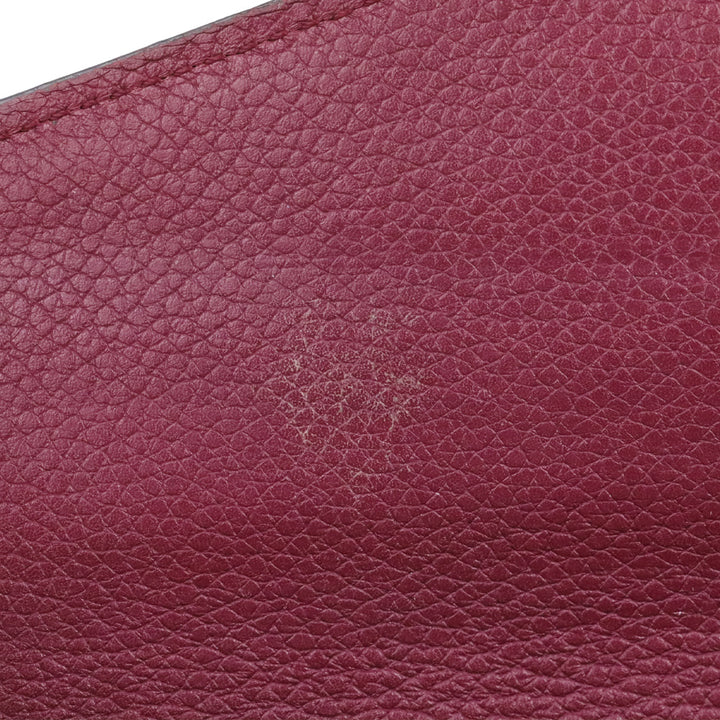Louis Vuitton Burgundy Brown LV Monogram Coated Canvas Pallas Wallet