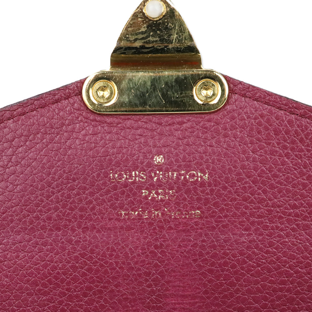 Louis Vuitton Burgundy Brown LV Monogram Coated Canvas Pallas Wallet