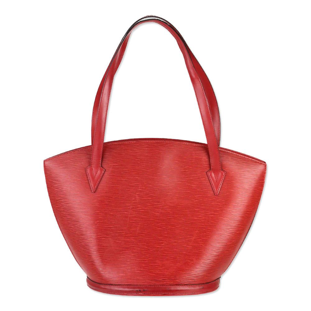 Louis Vuitton Castillan Red Epi Leather Saint Jacques GM