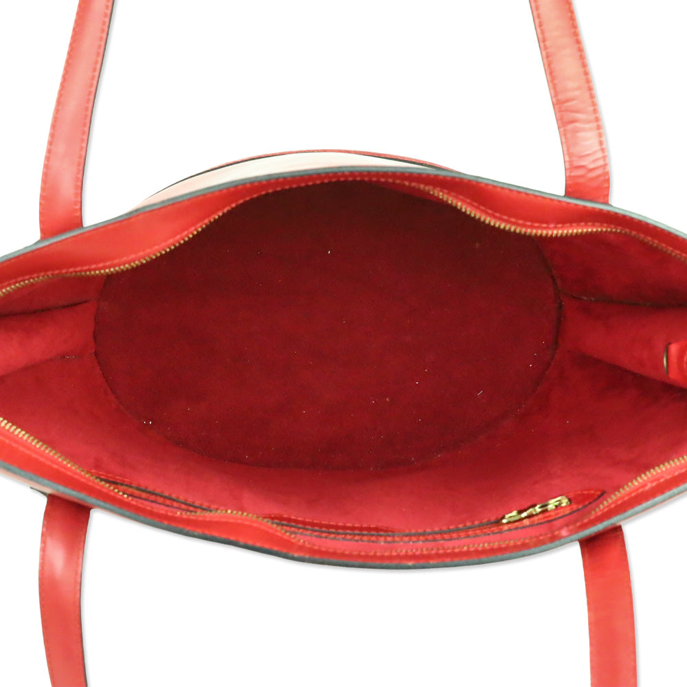 Louis Vuitton Castillan Red Epi Leather Saint Jacques GM