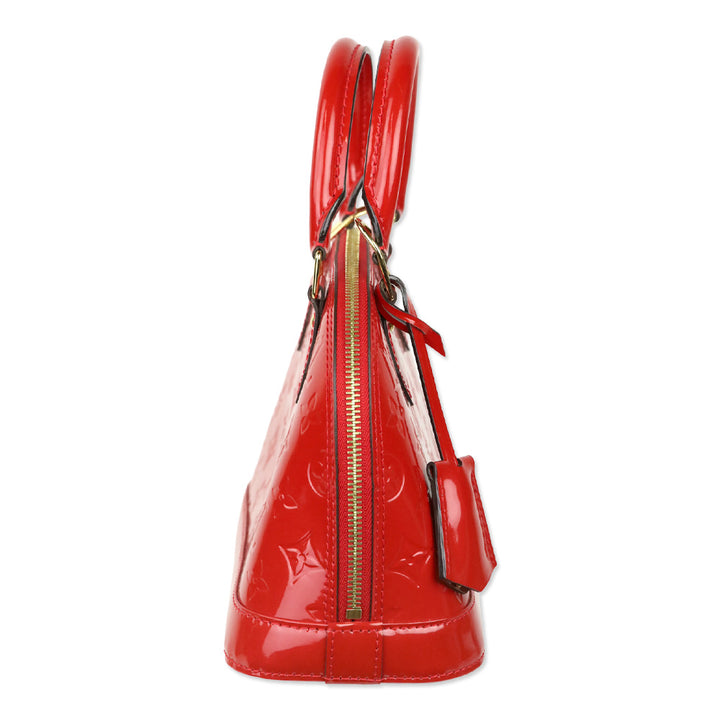 Louis Vuitton Cherry Red Monogram Vernis Alma BB