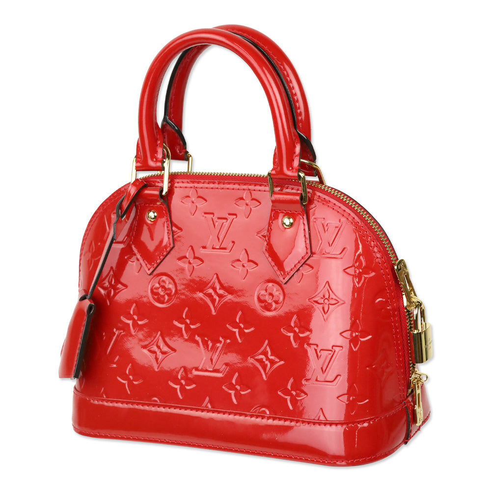 Louis Vuitton Cherry Red Monogram Vernis Alma BB