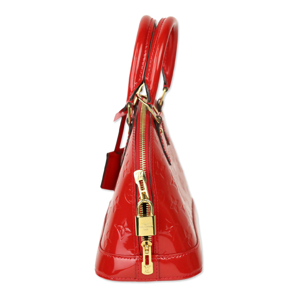 Louis Vuitton Cherry Red Monogram Vernis Alma BB