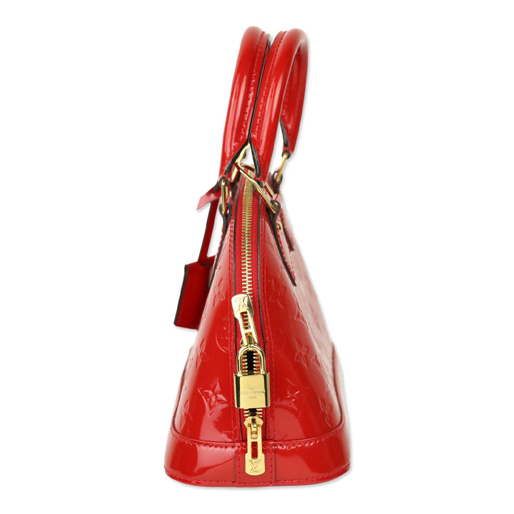 Louis Vuitton Cherry Red Monogram Vernis Alma BB