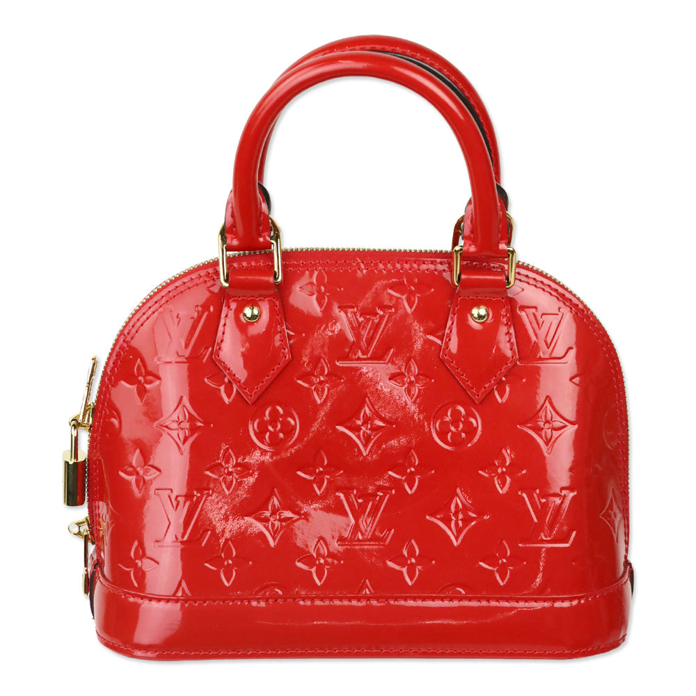 Louis Vuitton Cherry Red Monogram Vernis Alma BB