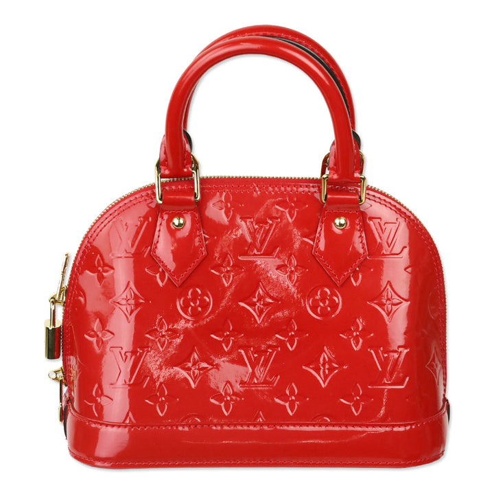 Louis Vuitton Cherry Red Monogram Vernis Alma BB