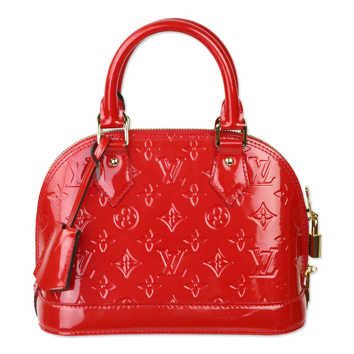 Louis Vuitton Cherry Red Monogram Vernis Alma BB
