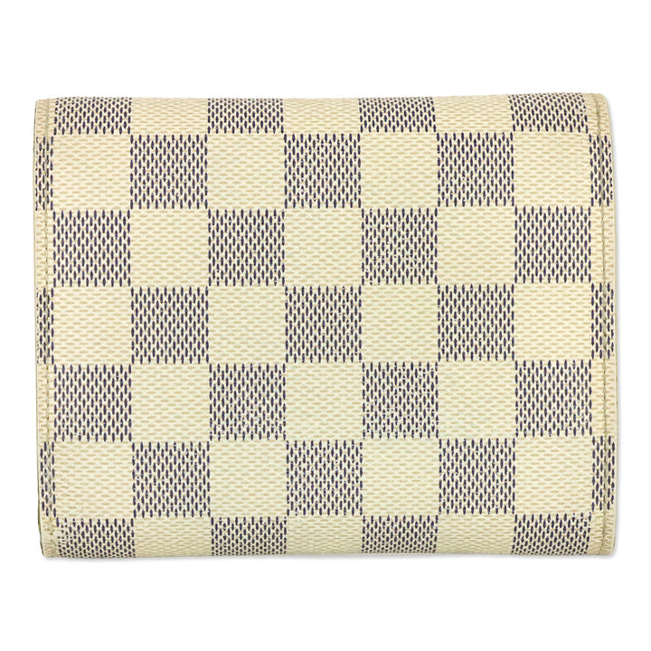 Louis Vuitton Cream/Blue Damier Coated Canvas Azur Joey Wallet