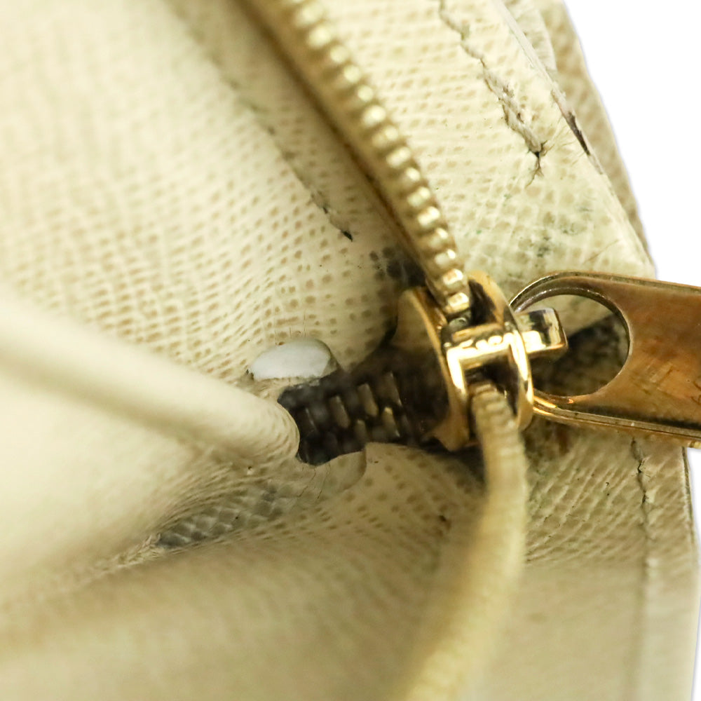 Louis Vuitton Cream/Blue Damier Coated Canvas Azur Joey Wallet