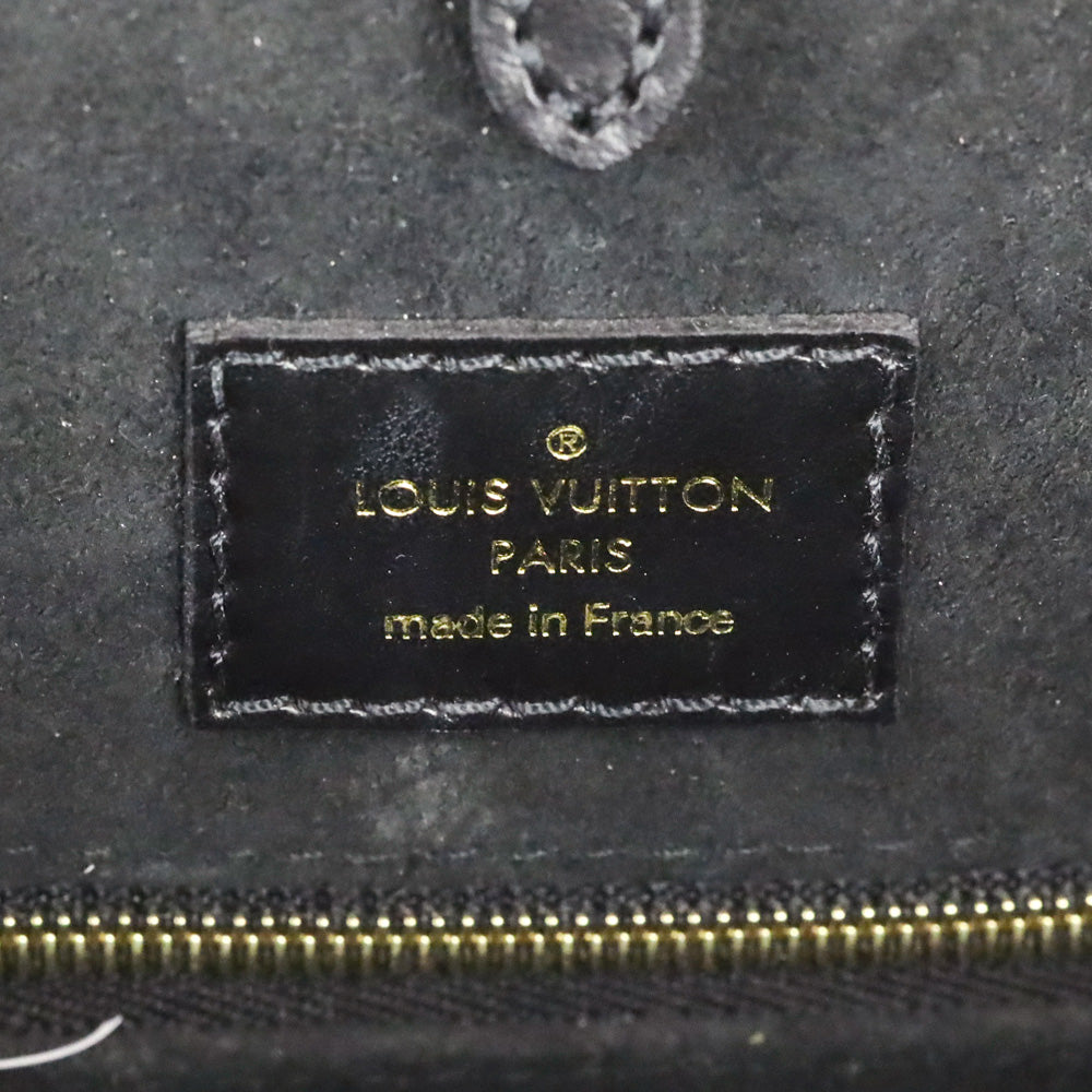 Louis Vuitton Cream and Black Monogram Empreinte Giant Broderies OnTheGo MM
