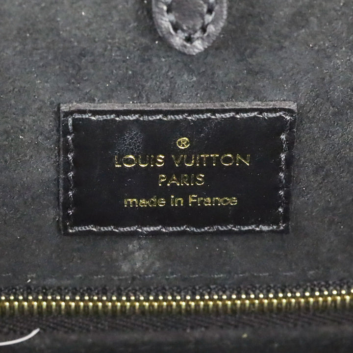 Louis Vuitton Cream and Black Monogram Empreinte Giant Broderies OnTheGo MM