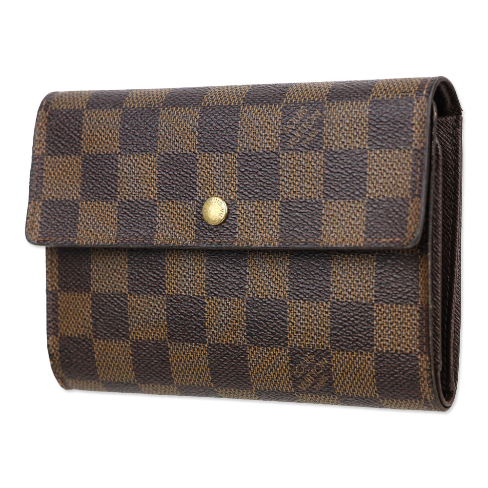 Louis Vuitton Damier Ebene Alexandra Tri-Fold Wallet