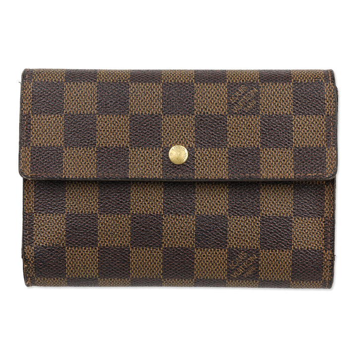 Louis Vuitton Damier Ebene Alexandra Tri-Fold Wallet