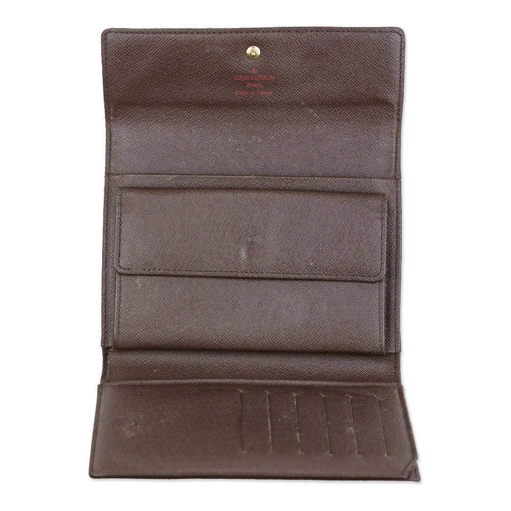 Louis Vuitton Damier Ebene Alexandra Tri-Fold Wallet