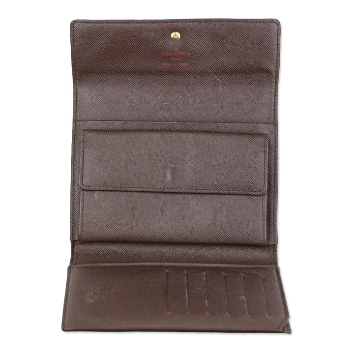 Louis Vuitton Damier Ebene Alexandra Tri-Fold Wallet