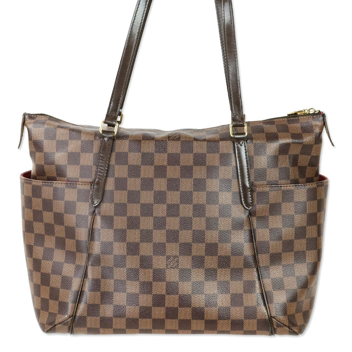 Louis Vuitton Damier Ebene Coated Canvas Totally MM Bag