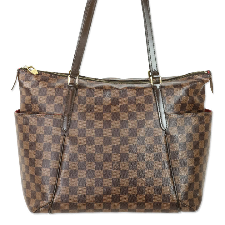 Louis Vuitton Damier Ebene Coated Canvas Totally MM Bag