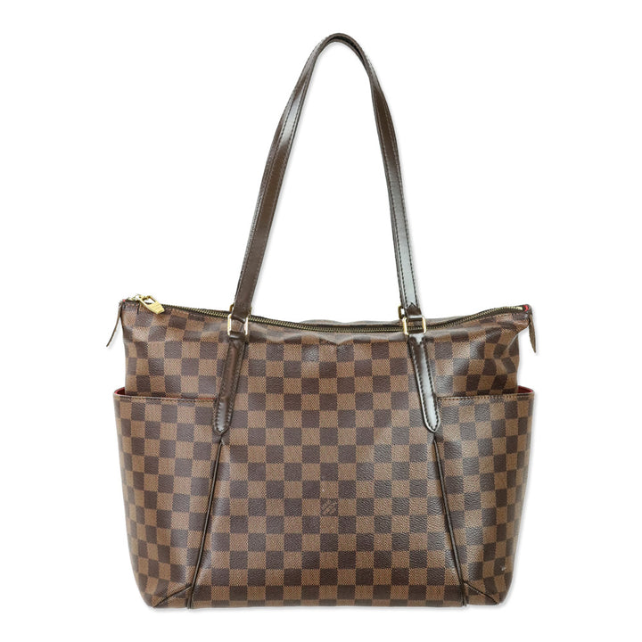 Louis Vuitton Damier Ebene Coated Canvas Totally MM Bag