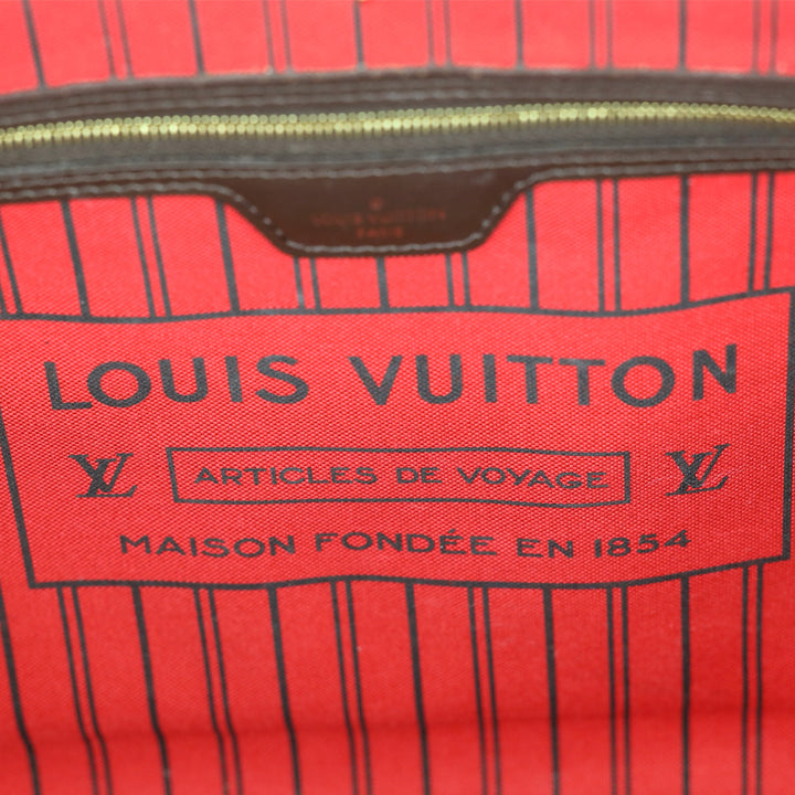 Louis Vuitton Damier Ebene Neverfull MM Tote