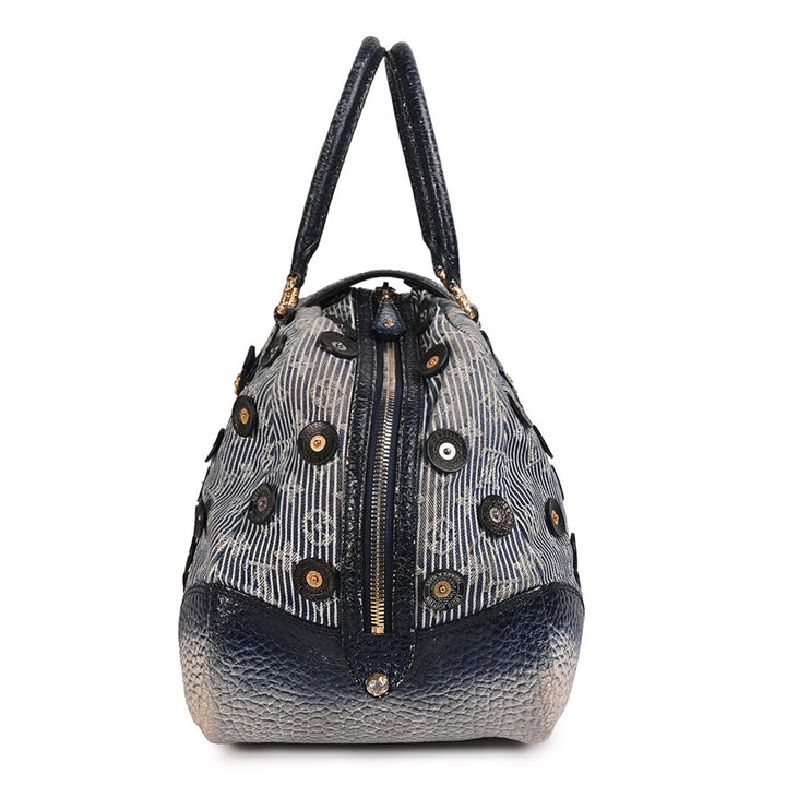 Louis Vuitton Denim Polka Dot Trunks and Bags Bowly Bag