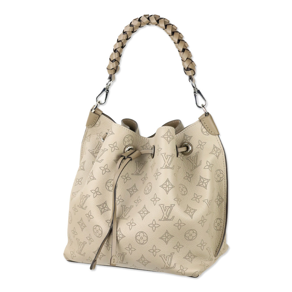 Louis Vuitton Galet Grey Mahina Leather Muria