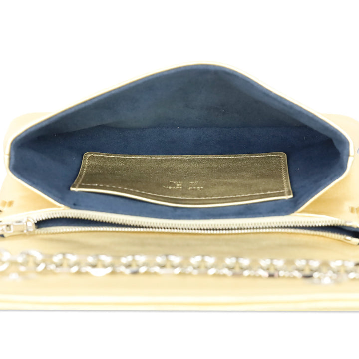 Louis Vuitton Gold Monogram Embossed Lambskin Coussin Pochette