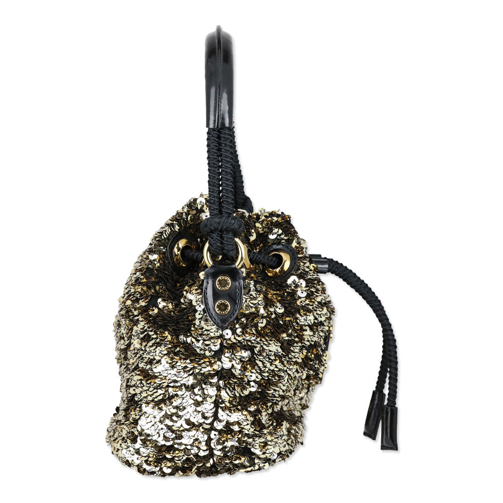Louis Vuitton Limited Edition Paillette Dorée Mini Noe Rococo Bag